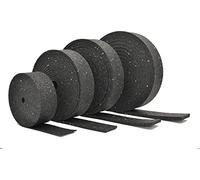 My Plast belastbare Bautenschutzmatte Almohadillas Rollo de Goma Resistente al Agua para construcción de terrazas, Negro, 10.000 x 80 x 10 mm