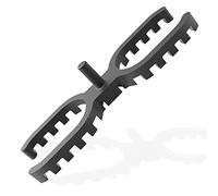 My Plast Stück Accesorios de construcción espaciadores de terrazas, Negro, 4 mm (offen) 200 St
