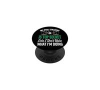 My Pool Strategy Is Top Secret I Don't Know What I'm Doing PopSockets PopGrip Adhesivo