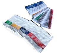 My practical house Paños De Cocina Algodón Tipo Gofre 50x70 cm (Juego de 4), Trapos De Cocina algodón Hechos en Portugal, 4 Toallas Absorbentes Y Decorativas para Hogar Y Cocina. (4, Blanco)