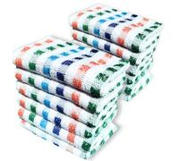 My practical house Paños de Cocina de Algodón 100% (Pack 12) - Trapos Multicolor 49x50 cm para Secar, Limpiar y Decorar - Hechos en Portugal, Lavables y Reutilizables(12, Multicolor)