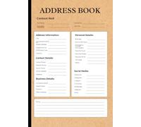 My Premium Address Book: A Complete Contact Organizer for Family, Friends & Business | Names, Addresses, Phone Numbers, Emails, Birthdays, Websites, Emergency Contacts & Notes