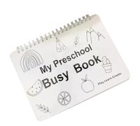 My Preschool Busy Book Set Grueso Completo Juego de 12 Temas Interesantes Educativos Preescolar para Viajes y Aprendizaje Divertido