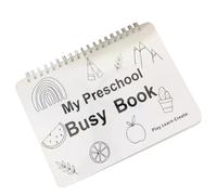 My Preschool Busy Book Set Juego de libros gruesos y completos para niños pequeños, 12 temas atractivos, educación preescolar para viajes y aprendizaje divertido