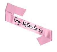 My Pretty Little Gifts Big Brother to Be,Banda de hermana mayor para ser,Azul bebé y rosa bebé,Hermano mayor,Nuevo bebé,Baby Shower,AnnOzment del embarazo (hermana mayor para ser,rosa bebé)