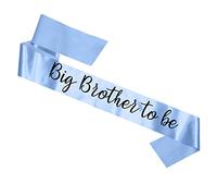 My Pretty Little Gifts Big Brother to Be - Banda para hermana | Azul bebé y rosa para hermanos mayores, nueva ducha, revelación de género, anuncio de embarazo (azul grande)