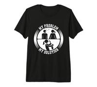 My Problem My Pictogram Mom Dad Jazz Music Saxofonista Camiseta Premium