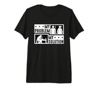 My Problem My Pictogram Mom Dad Loves Carpintería Tallador de Madera Camiseta Premium