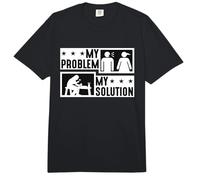 My Problem My Pictogram Mom Dad Loves Carpintería Tallador de Madera Comfort Colors Adult Heavyweight T-Shirt