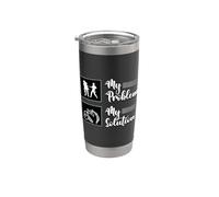My Problem My Pictogram Mom - Punto de cruz Vaso térmico de acero inoxidable de doble pared