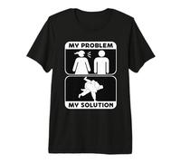 My Problem My Pictogram Papá Mamá Artista Marcial Judo Fighter Camiseta Premium