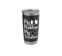 My Problem My Solution Pictogram Mom Soap Crafting Jabonera Vaso térmico de acero inoxidable de doble pared