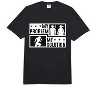 My Problem My Solution Pictograma Mom Marathoner Trail Runner Comfort Colors Adult Heavyweight T-Shirt