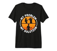 My Problem My Solution Pictograma Papá Metalistería Herrero Camiseta Premium