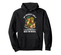 MY Produce Aisle IS A Backyard with Bees ON Patrol Sudadera con Capucha