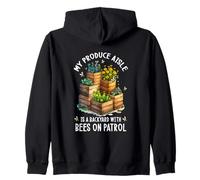 MY Produce Aisle IS A Backyard with Bees ON Patrol Sudadera con Capucha