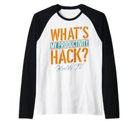 My Productivity Hack Is Reality TV | Divertido Ventilador de televisión sin guión Camiseta Manga Raglan