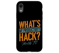 My Productivity Hack Is Reality TV | Divertido Ventilador de televisión sin guión Carcasa para iPhone XR