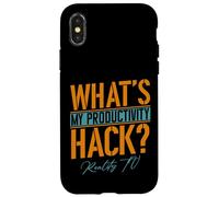 My Productivity Hack Is Reality TV | Divertido Ventilador de televisión sin guión Carcasa para iPhone X/XS