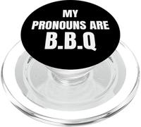 My Pronouns Are BBQ Funny Sarcastic Bold Text Tees and More PopSockets PopGrip para MagSafe