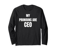 My Pronouns Are CEO Bold Statement Graphic Design Edition Manga Larga