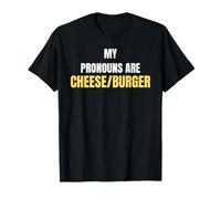 My Pronouns Are Cheese/Burger Funny Food Humor Tees and More Camiseta