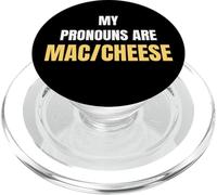My Pronouns Are Mac Cheese Funny Food Humor Tees and More PopSockets PopGrip para MagSafe