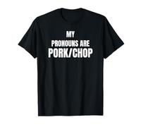 My Pronouns Are Pork/Chop Funny Food Humor Tees and More Camiseta