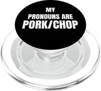 My Pronouns Are Pork/Chop Funny Food Humor Tees and More PopSockets PopGrip para MagSafe