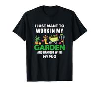My Pug Gardener Plantas de jardinería para Amantes de Las Mascotas Camiseta