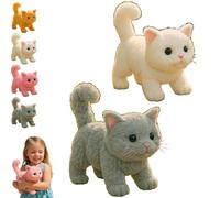 My Realistic Cat Toy-Bring Endless Joy and Warmth-2025 New AI Interactive Plush Kitten-14 Styles Lifelike Motion-Realistic Design with Non-Shedding Fur,Easylife Companion for Cat Lovers (Set-4)