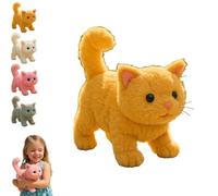 My Realistic Cat Toy-Bring Endless Joy and Warmth-2025 New AI Interactive Plush Kitten-14 Styles Lifelike Motion-Realistic Design with Non-Shedding Fur,Easylife Companion for Cat Lovers (Yellow)