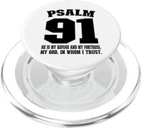 My Refuge my Fortress my God in whom I Trust Psalm 91 PopSockets PopGrip para MagSafe