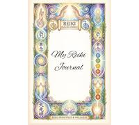 My Reiki Journal: Colorful Reiki border of symbols, healing hands and lotus flowers