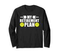My retirement plan divertido jugador de Pickleball Manga Larga