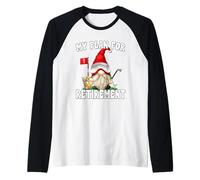 My Retirement Plan Golf Dad GNOME For Retired Grandpa Life Camiseta Manga Raglan