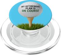 My Retirement Plan Is On Course Funny Golf PopSockets PopGrip para MagSafe