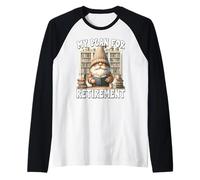 My Retirement Plan Is Reading Books GNOME For Retired Life Camiseta Manga Raglan