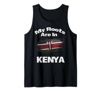 My Roots Are In Kenya with Kenyan Proud Flag - Camiseta de Regalo Camiseta sin Mangas