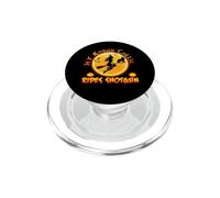 My Rough Collie Rides Shotgun Funny Dog Halloween Costume PopSockets PopGrip para MagSafe
