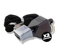 My Royale® - Silbato árbitro Profesional, 2 uds., Fox Classic, silbatos para Entrenadores de fútbol, Baloncesto, Voleibol, socorrista, Silbato Fox Profesional, para Deporte al Aire Libre o pabellón.