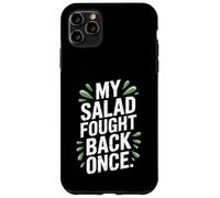 My Salad Fought Back Once Foodie Humor Vegano Vegetariano Broma Carcasa para iPhone 11 Pro MAX