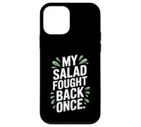 My Salad Fought Back Once Foodie Humor Vegano Vegetariano Broma Carcasa para iPhone 12 Mini