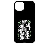 My Salad Fought Back Once Foodie Humor Vegano Vegetariano Broma Carcasa para iPhone 15 Plus