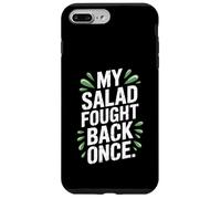 My Salad Fought Back Once Foodie Humor Vegano Vegetariano Broma Carcasa para iPhone 7 Plus/8 Plus
