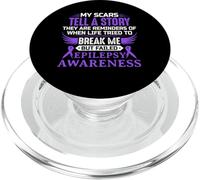 My Scars Epilepsia Concientización Cinta Morada Epiléptica PopSockets PopGrip para MagSafe