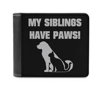 My Sibling Has Paws - Cartera plegable con múltiples ranuras para tarjetas para hombres y mujeres, Estilo:, Talla única, MHXYZHW