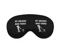 My Sibling Has Paws Máscaras suaves para los ojos con correa ajustable Liviano Cómodo venda para los ojos para dormir