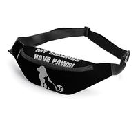 My Sibling Has Paws - Riñonera cruzada estampada con correa ajustable para hombres y mujeres de viaje, Estilo:, 36*15cm, MHXYZHW