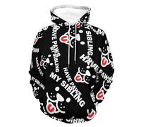 My Sibling Have Paws - Sudadera unisex con capucha y bolsillo de manga larga, Estilo:, S